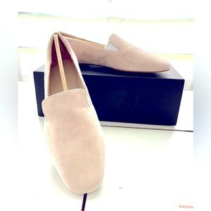 Pelle Moda Suede Leather Heath Beige Flats Loafers